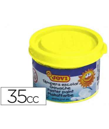 Tempera escolar jovi 35 ml color amarillo limon