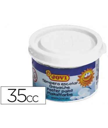 Tempera escolar jovi 35 ml color blanco