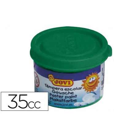 Tempera escolar jovi 35 ml color verde medio