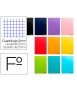 Cuaderno espiral liderpapel folio smart tapa blanda 80h 60gr cuadro 5mm con margen colores surtidos