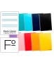 Spiral notebook liderpapel smart folio paperback 80h 60gr pattern 2.5mm with margin assorted colors