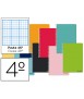 Cuaderno espiral liderpapel cuarto smart tapa blanda 80h 60gr rayado nº46 colores surtidos