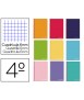 Cuaderno espiral liderpapel cuarto witty tapa dura 80h 75gr cuadro 6mm con margen colores surtidos