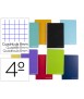 Cuaderno espiral liderpapel cuarto witty tapa dura 80h 75gr cuadro 8mm con margen colores surtidos