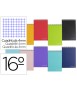 Cuaderno espiral liderpapel bolsillo dieciseiavo apaisado witty tapa dura dura 80h 60gr cuadro 4 mm colores surtidos