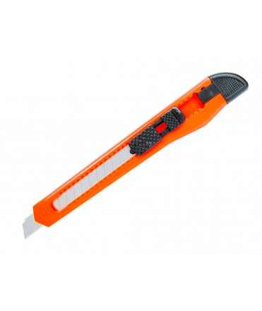 Cuter q-connect plastico estrecho cuchilla 9 mm xd-05 blister 1 unidad