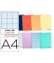 Spiral notebook liderpapel a4 wonder plastic cover 80h 90gr striped nº46 assorted colors