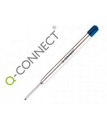 Recambio boligrafo q-connect tipo parker azul