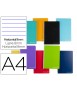 Cuaderno espiral liderpapel a4 micro witty tapa dura 140h 75gr horizontal 8mm 5 bandas 4 taladros colores surtidos
