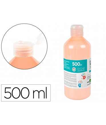 Pintura dedos liderpapel botella de 500 ml carne
