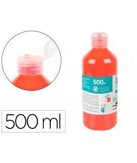 Pintura dedos liderpapel botella de 500 ml rojo