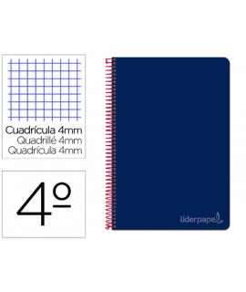 Witty Spiral Notebook liderpapel Hardcover 80h 75gr Frame 4mm with Navy Blue Margin