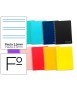 Cuaderno espiral liderpapel folio witty tapa dura 80h 75gr pauta 2,5mm con margen colores surtidos