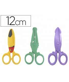 Tijera liderpapel 12 cm corta pasta de modelar papel y carton unidad
