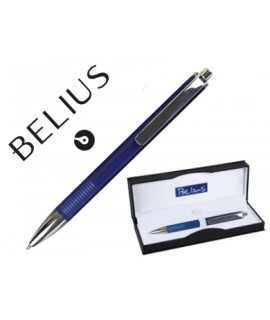 Boligrafo belius charleroi azul punta 0,5 mm tinta gel azul en estuche