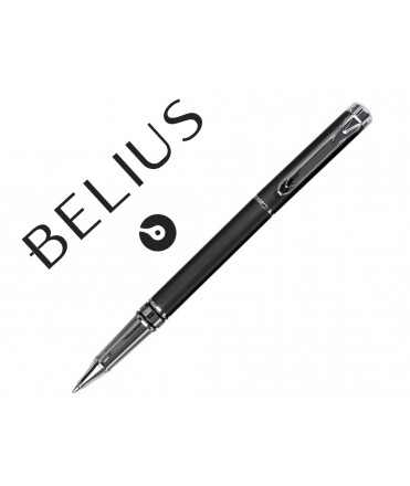 Roller belius nuremberg gris oscuro punta 0,5 mm tinta azul en estuche