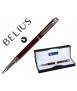 Roller belius nuremberg rojo punta 0,5 mm tinta azul en estuche