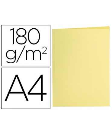 Subcarpeta liderpapel din a4 amarillo pastel 180g/m2