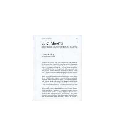 Luigi Moretti: Espacios-Luz en la Arquitectura Religiosa