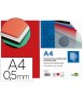 Tapa encuadernacion liderpapel polipropileno a4 0.5 mm rojo translucido paquete de 100 unidades