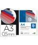 Binding cover liderpapel polypropylene a3 0.5 mm matt black pack of 100 units