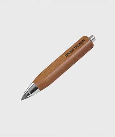Wooden mechanical pencil Divine Design, mina 5.5 mm.
