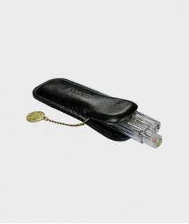 Black leather case