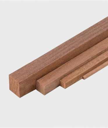 Walnut wood slat, 4x4 mm.