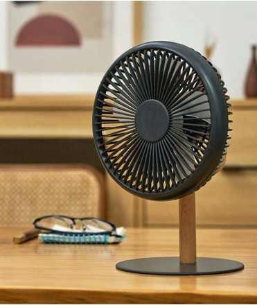 Ventilador de sobremesa Ginko, Gris