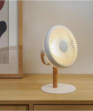Ventilador de sobretaula Ginko, Blanc