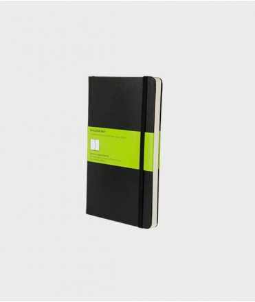 Diario Moleskine L, hojas blancas. Negre