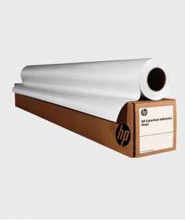Roll of matte adhesive vinyl HP Colorfast, 328 g. Dimensions: 1372mm x12m.