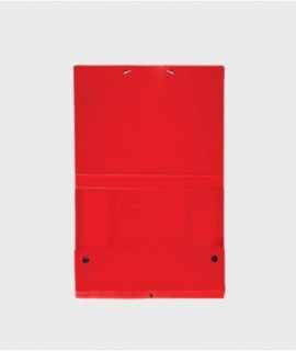 Carpeta de projectes desmuntable, llom 4 cm. Mides: 34x24,5x4 cm. Color vermell 