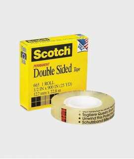 Scotch double-sided adhesive tape. Size: 22x12mm.