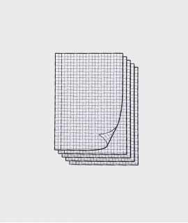 Graph paper without holes, DIN A4. 500 sheets