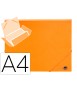 Carpeta liderpapel gomas solapas polipropileno din a4 naranja fluor opaco