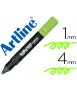 Fluorescent Artline Marker EK-660 Green Beveled Tip