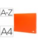 Folder liderpapel Classifier Bellows Polypropylene Din A4 Orange Fluor Opaque 13 Departments