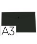 Carpeta liderpapel dossier broche 44243 polipropileno din a3 negro opaco