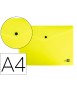 Folder liderpapel dossier with polypropylene clasp din a4 matt fluorine yellow 50 sheets