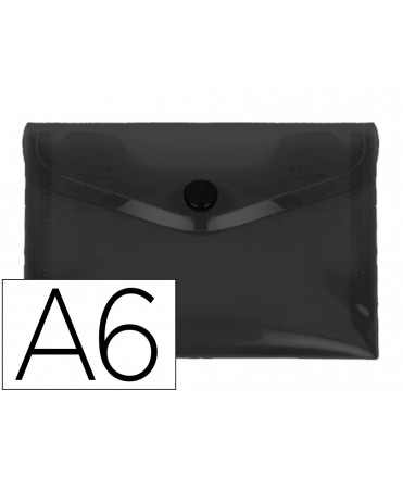Carpeta liderpapel dossier broche polipropileno din a6 negro opaco