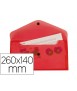 Carpeta liderpapel dossier broche polipropileno tamaño sobre americano 260x140 mm rojo translucido