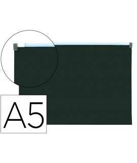 Dossier folder liderpapel a5 with matt black zipper closure