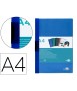Carpeta liderpapel dossier pinza lateral polipropileno din a4 azul translucido 60 hojas pinza deslizante