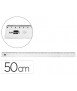 Transparent unbreakable plastic liderpapel ruler 50 cm