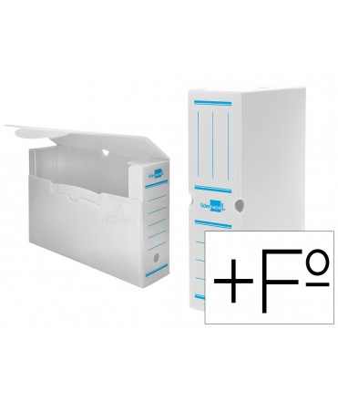 Plastic Definitive File Box liderpapel White 387x275x105 mm