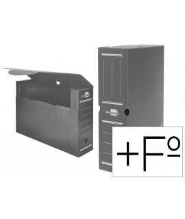 Plastic Definitive File Box liderpapel Grey 387x275x105 mm
