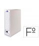 Definitive file box liderpapel recycled cardboard sheet 400g/m2 spine 100 mm white 365x100x251 mm