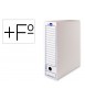 Caja archivo definitivo liderpapel folio prolongado carton reciclado 400g/m2 lomo 116 mm blanco 388x116x275 mm