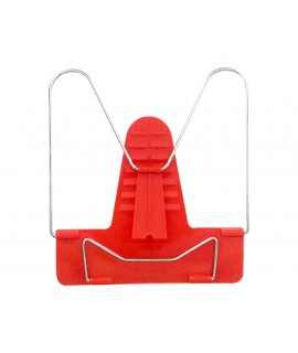 Lectern liderpapel plastic base adjustable angle support back 190x215 mm red color